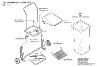 Bosch 0 600 800 381 AGW 70 D Compost Cart Spare Parts